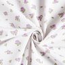 Puuvillapopliini Herkät ruusut – laventeli/valkoinen,  thumbnail number 3