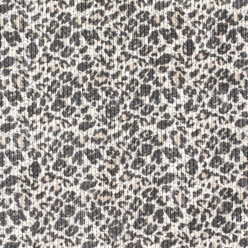 Vakosametti Leopardikuvio – hiekka/mustanruskea,  image number 1