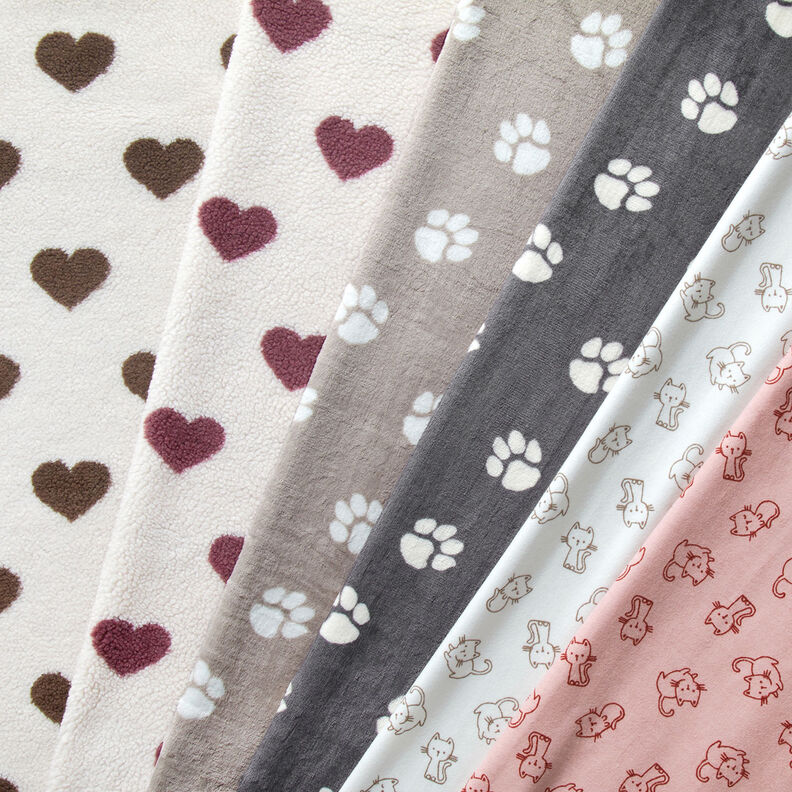 Puuvillaflanelli Kissat | by Poppy – norsunluu/dyyni,  image number 5