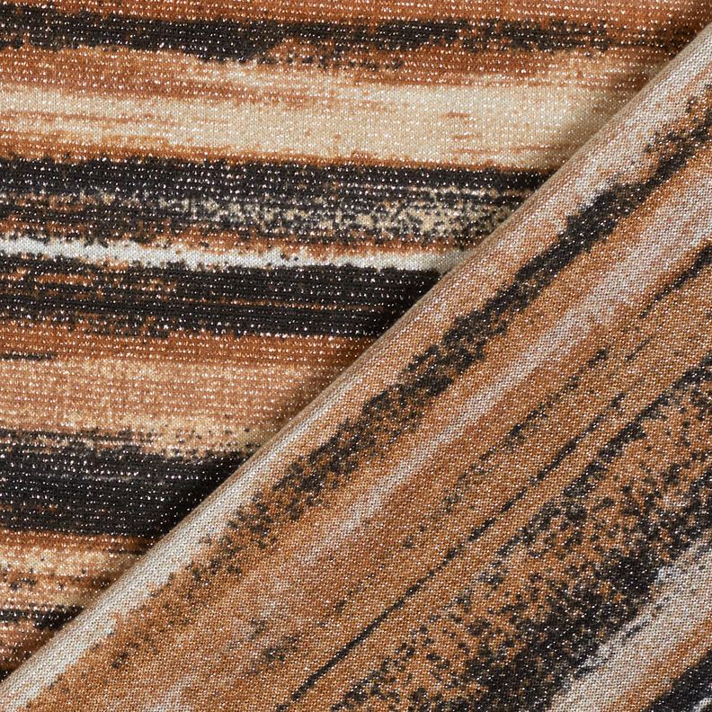 Jersey Kimalle Pyyhkiytyneet raidat &ndash; ruskea/musta,  image number 5