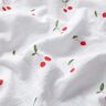 Musliini-/kaksikerroksinen kangas Akvarelli Kirsikat Digitaalipainatus – valkoinen,  thumbnail number 2
