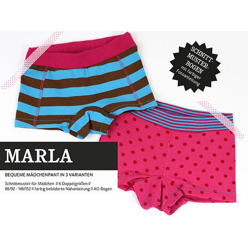 MARLA – tyttöjen alushousut, 3 versiota, Studio Schnittreif  | 98 - 164,  image number 1