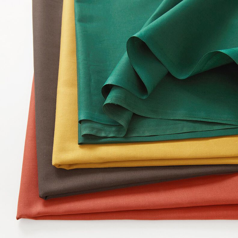 Puuvillakangas Kretonki Yksivärinen – terrakotta,  image number 4