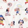 Puuvillajersey Skeittaava koira Digitaalipainatus | Poppy Fabrics &ndash; norsunluu/ruusukulta,  thumbnail number 2