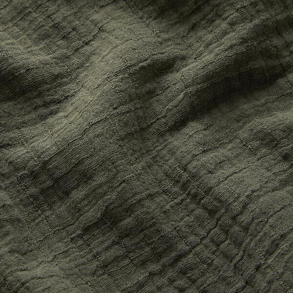 Bambu Musliini-/kaksikerroksinen kangas Rakenne – oliivi,  image number 2