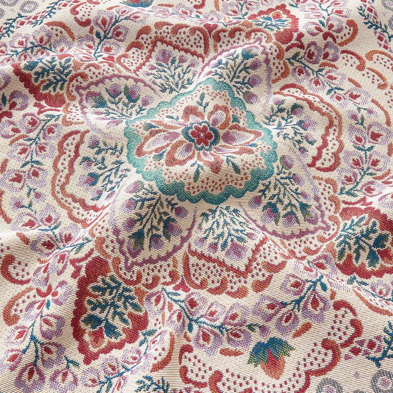 Koristepaneeli Gobeliini Suuri mandala &ndash; pastellivioletti/vaalea beige,  image number 2