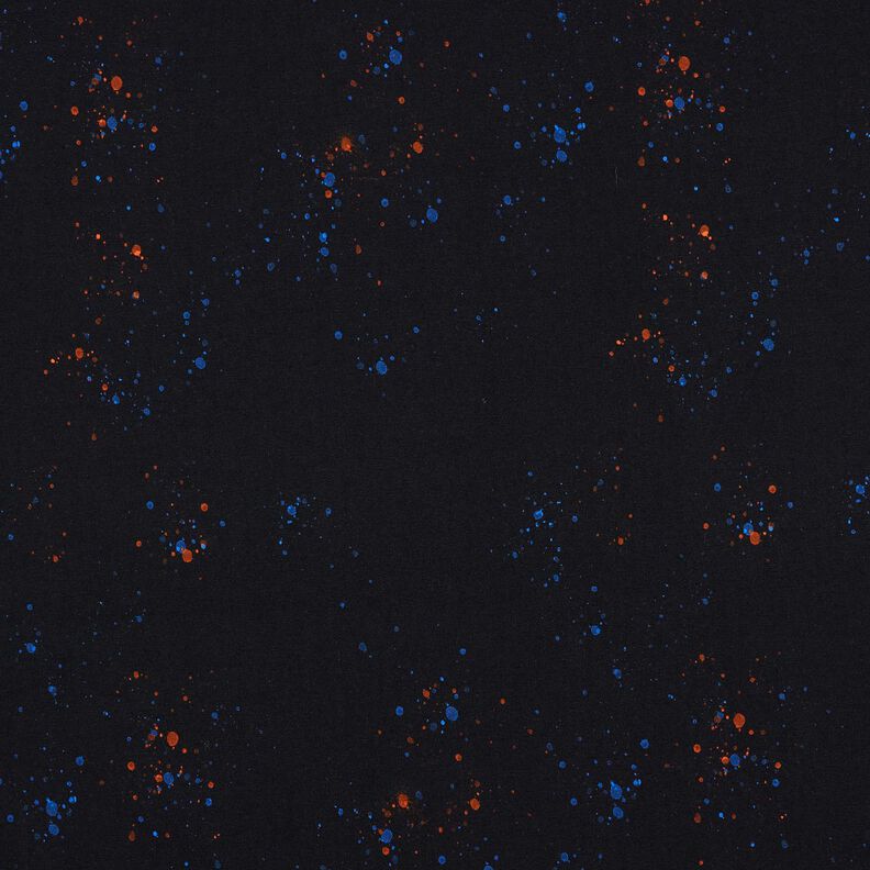 Puuvillajersey Paneeli Kitara | Glitzerp&uuml;ppi &ndash; musta/oranssi,  image number 8