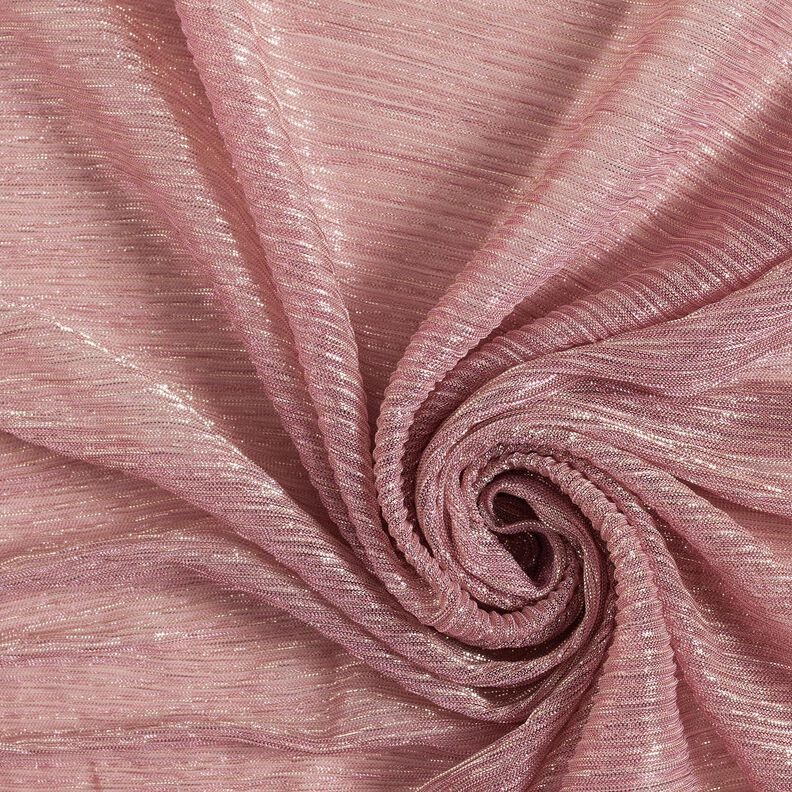 Läpikuultava plisee Kimalleraidat – roosa,  image number 3