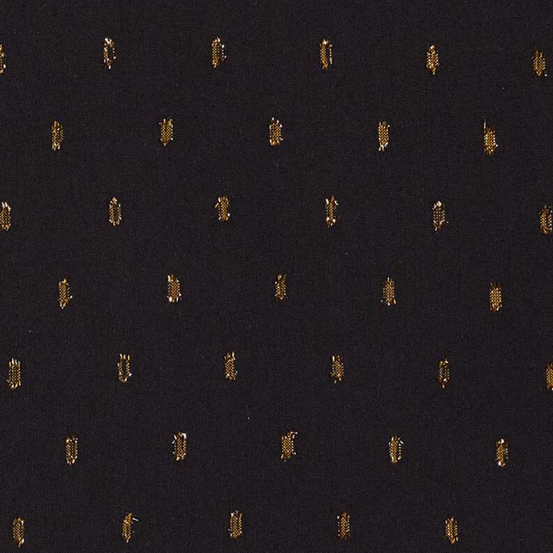 Viskoosikangas Kimallepisarat – musta,  image number 1