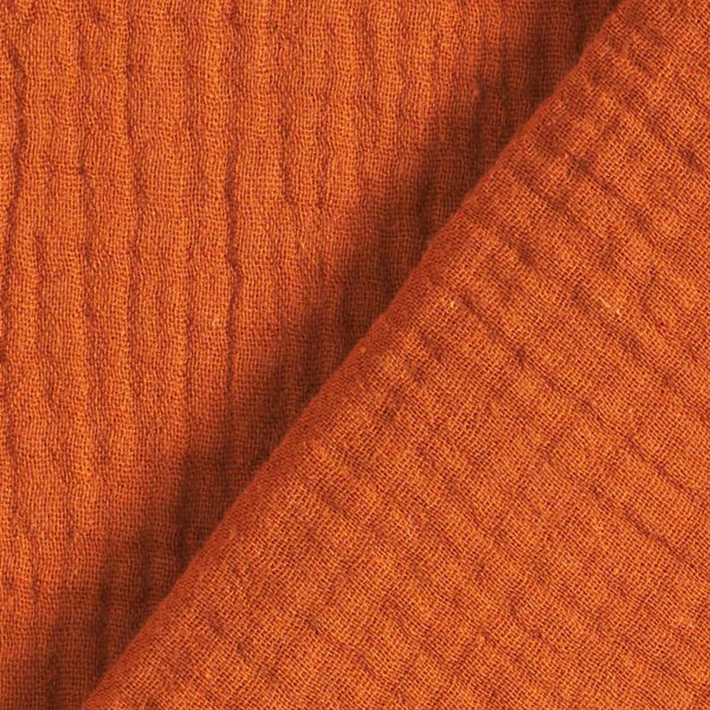 GOTS Musliini-/kaksikerroksinen kangas | Tula – terrakotta,  image number 5