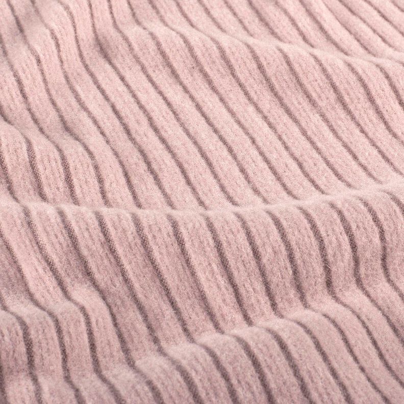 Superpehmeä ribbineulos, yksivärinen – vaalea vanharoosa,  image number 2