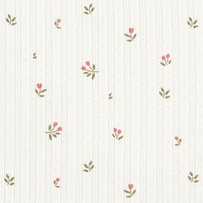 Ajour Puuvillajersey Tulppaanit – norsunluu, 