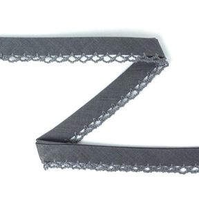 Vinonauha virkatulla nauhalla 19 – tummanharmaa, 