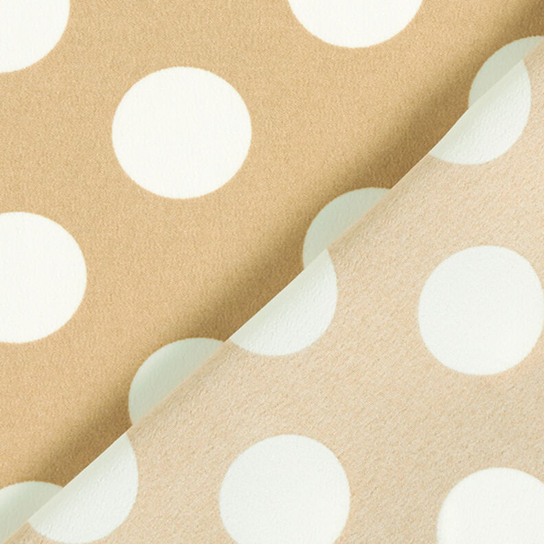 Kreppikangas Polka Dots [2,5 cm] – beige,  image number 4
