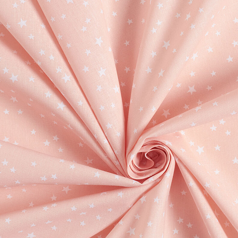 Puuvillapopliini Epäsäännölliset tähdet – roosa,  image number 3