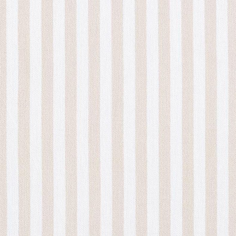 Sisustuskangas Puolipanama Pitkittäisraidat – vaalea beige/valkoinen,  image number 1