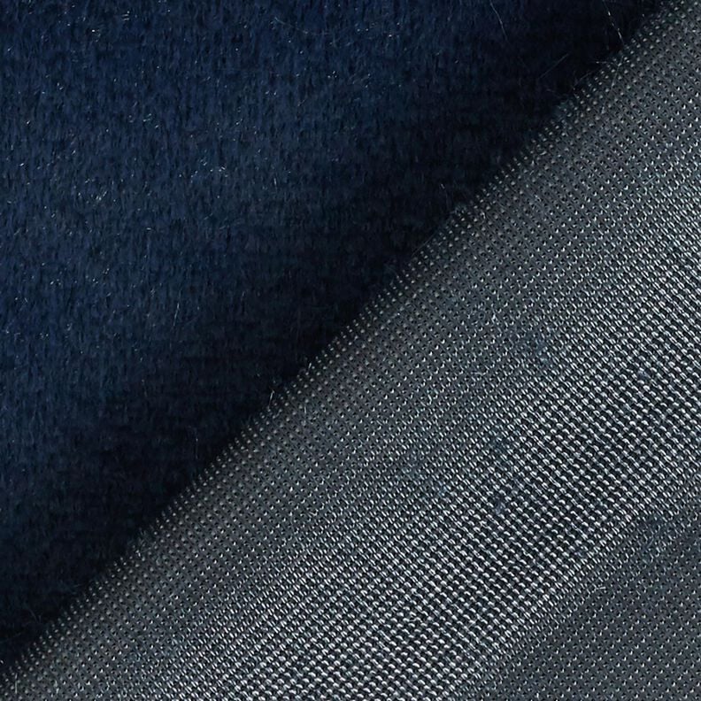 korkealaatuinen yksivärinen tekoturkis – laivastonsininen,  image number 3