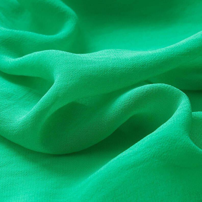 Kreppisifonki Yksivärinen – smaragdinvihreä,  image number 2
