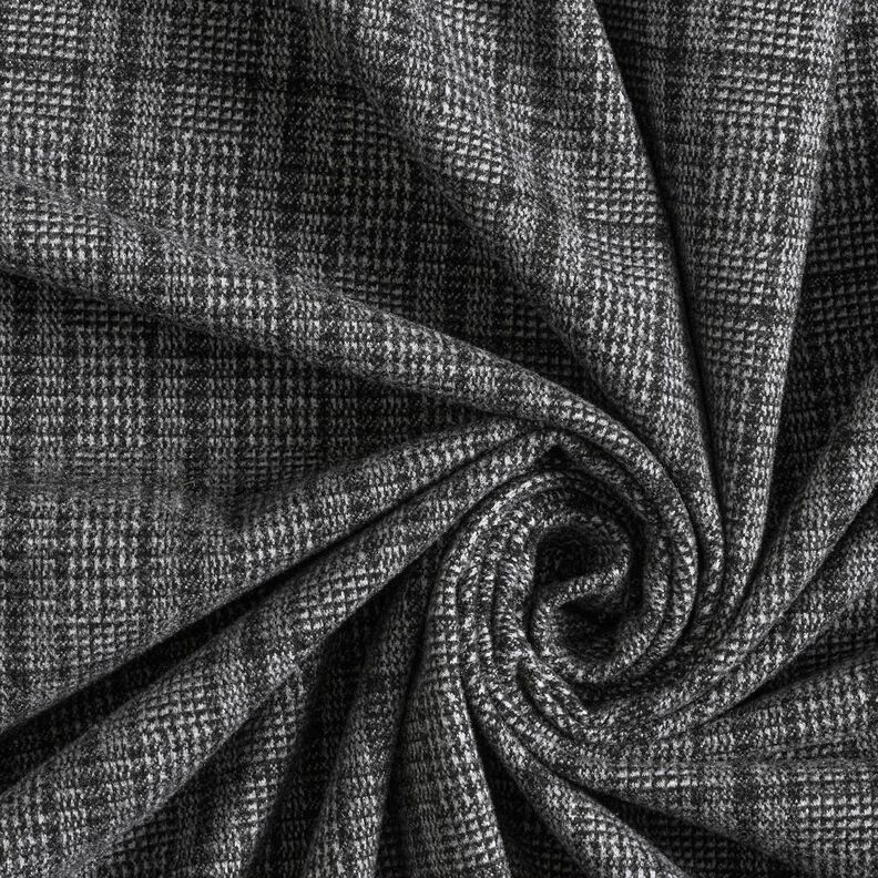 Takkineulos Stretch Glencheck – vaaleanharmaa/antrasiitti,  image number 3