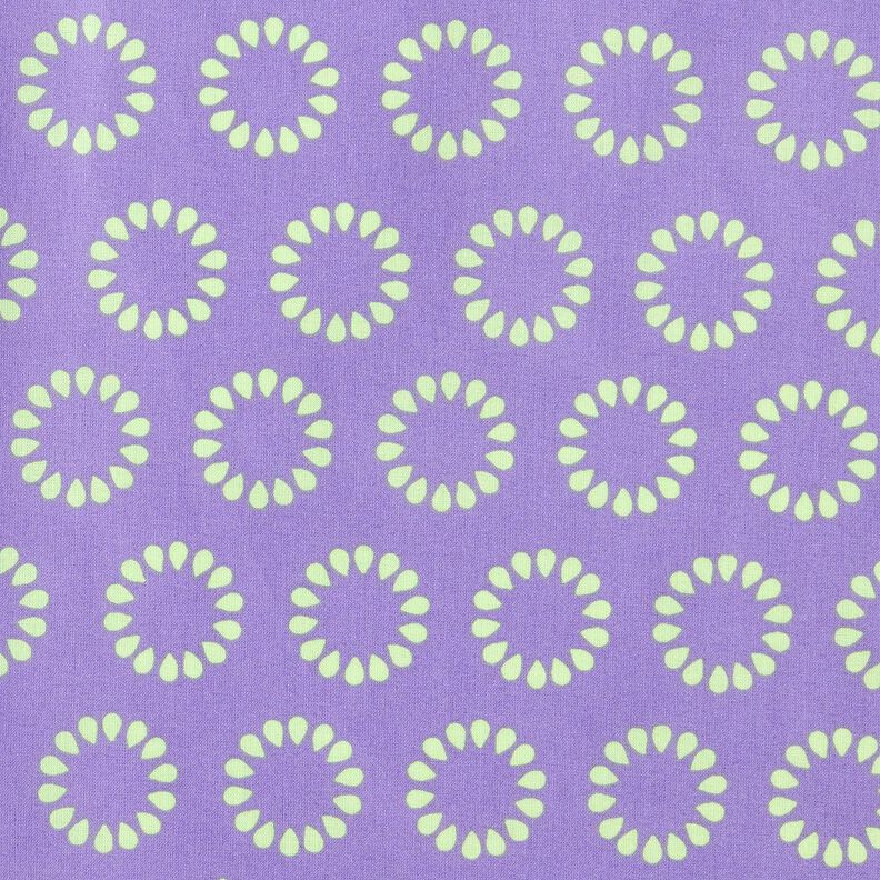 Pinnoitettu puuvilla V&auml;rikk&auml;&auml;t ympyr&auml;t &ndash; laventeli/kev&auml;&auml;nvihre&auml;,  image number 1