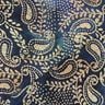 Hieno puuvillabatisti Batiikki Paisley &ndash; merensininen/hiekka,  thumbnail number 4