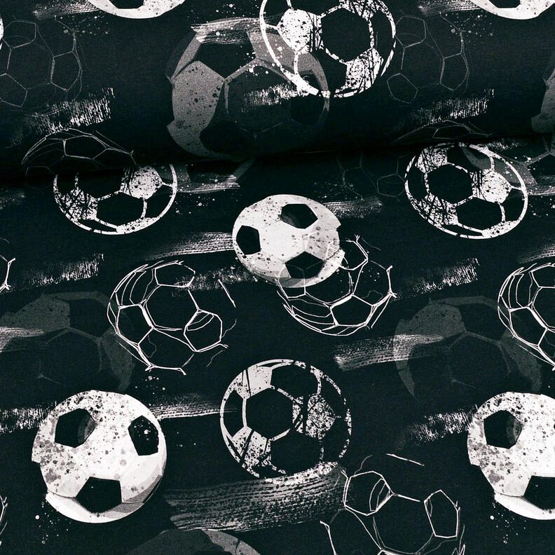 Puuvillajersey Jalkapallo Goals | Glitzerpüppi – musta/harmaa,  image number 2