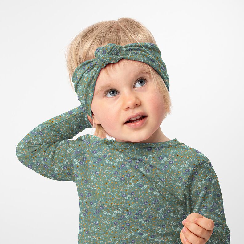 Puuvillajersey Mets&auml;kukkaniitty Digitaalipainatus &ndash; kaisla,  image number 5