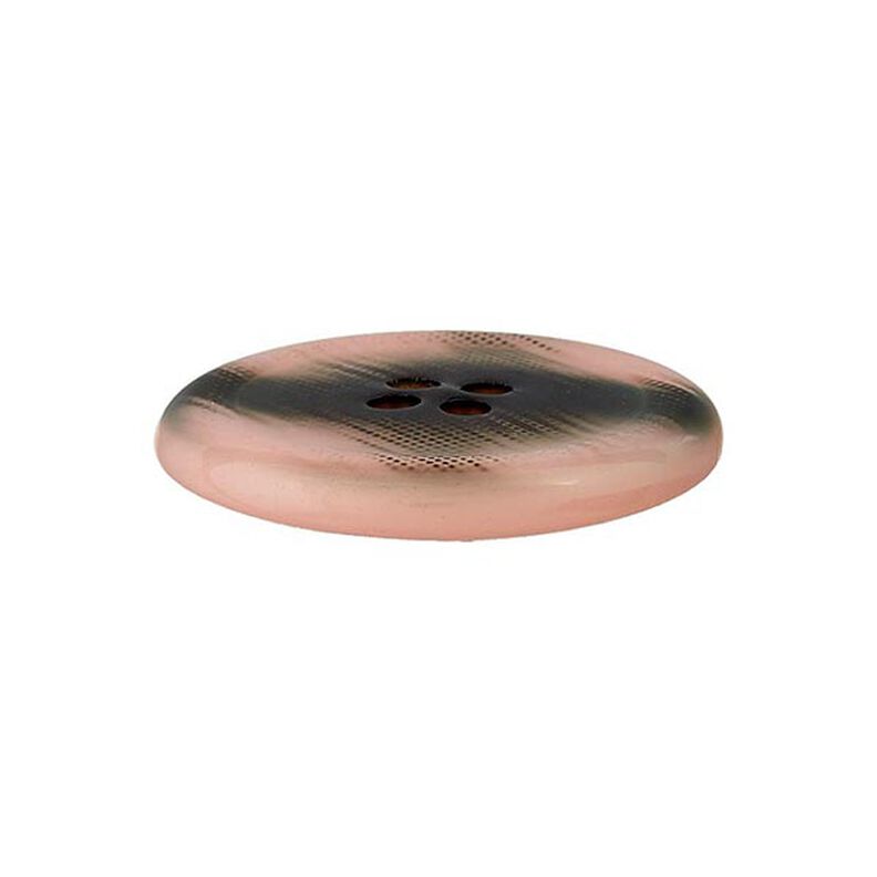 Polyesterinappi 4-reikäinen – roosa/musta,  image number 2