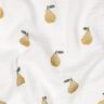 Musliini-/kaksikerroksinen kangas Päärynä Digitaalipainatus | Poppy Fabrics – valkoinen/oliivi,  thumbnail number 2