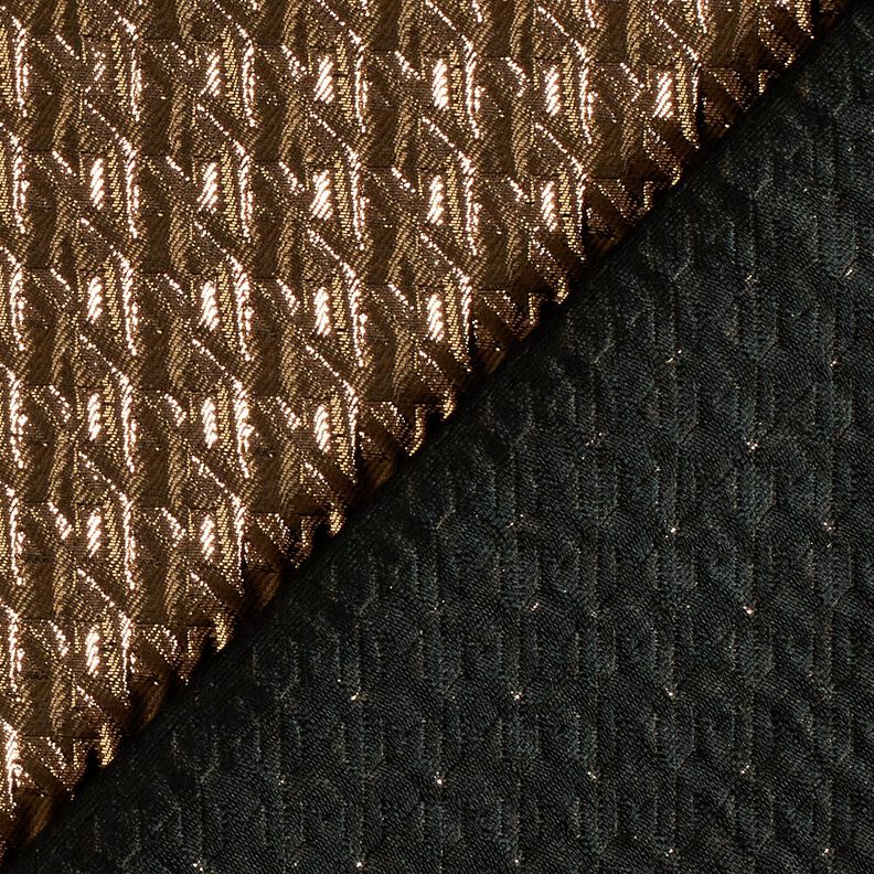 Cloqué Kimalteleva kukonaskel – keskiruskea,  image number 4