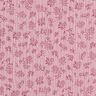 Musliini-/kaksikerroksinen kangas pienet kukkaköynnökset – roosa,  thumbnail number 1