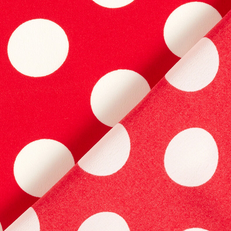 Kreppikangas Polka Dots [2,5 cm] – punainen,  image number 4