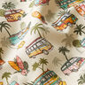 Puuvillakangas Kretonki Roadtrip Surf – beige,  thumbnail number 2