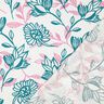 Viskoosi-pellavasekoite Kukat | Poppy Fabrics – norsunluu/turkoosi,  thumbnail number 4