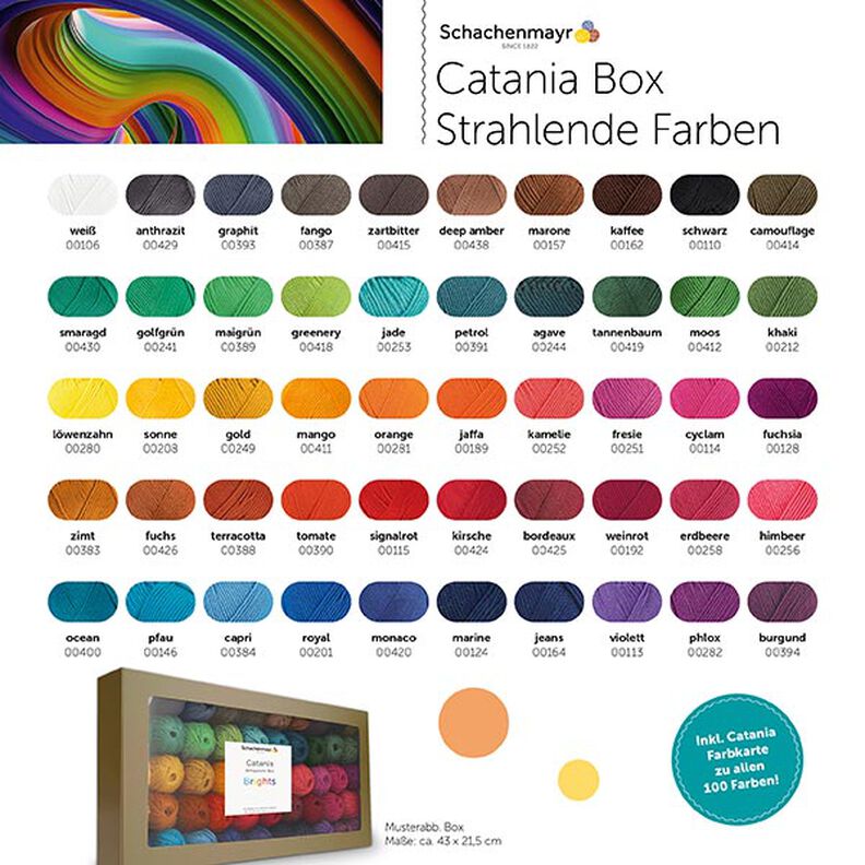 Catania-laatikko Kirkkaat värit, 50 x 20g | Schachenmayr,  image number 3