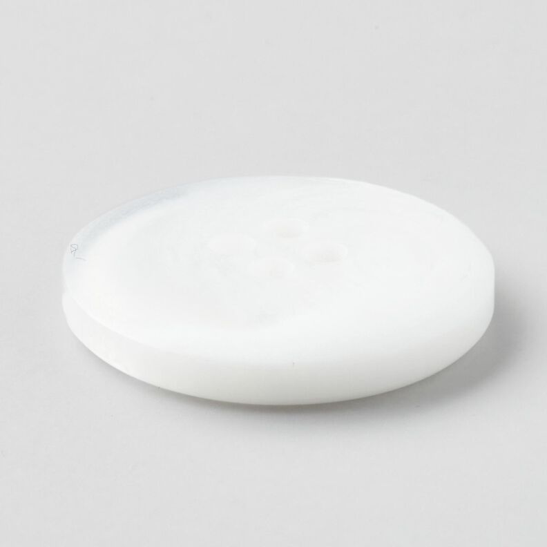 4-reikäinen pyöreä nappi [Ø 25 mm] – valkoinen,  image number 3