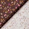 Puuvillakangas Kretonki Pienet oksat – tummanruskea/rypäle,  thumbnail number 4