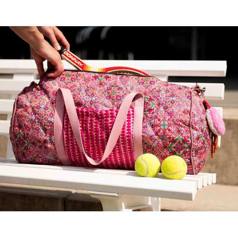 Tikkikangas Doubleface Vinoneli&ouml;t | Poppy Fabrics &ndash; sinilila/kastanjanruskea,  image number 5