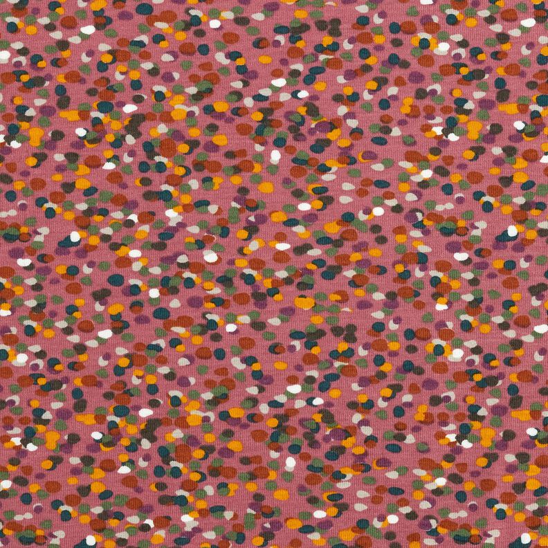 Puuvillajersey Värikäs konfetti – malva/pinja,  image number 1