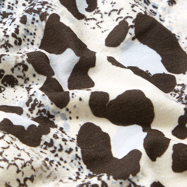 Polyesterijersey Käärmeprintti – valkoinen/musta,  image number 2