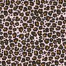 Musliini-/kaksikerroksinen kangas Leopardipainatus – ruusunpunainen/musta,  thumbnail number 1