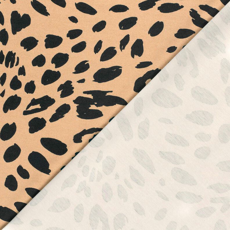 Romanitjersey Leopardikuvio – mocca/musta,  image number 4