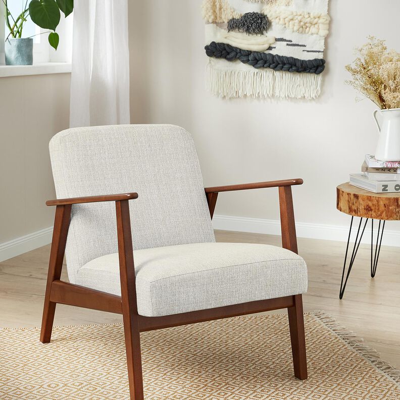 Verhoilukangas Chenille Yksivärinen – villanvalkoinen,  image number 4