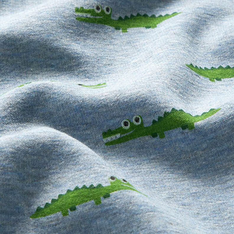 Alpenfleece Veikeä krokotiili Meleerattu – vaalea farkunsininen,  image number 2