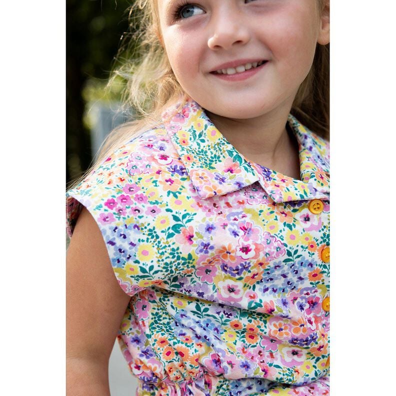 Puuvillajersey Kukkameri Digitaalipainatus | Poppy Fabrics &ndash; norsunluu/v&auml;rik&auml;s,  image number 5